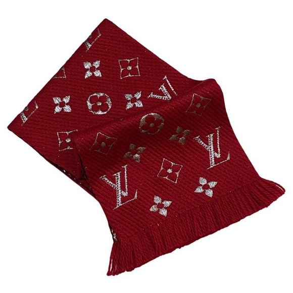 Authentic Louis Vuitton Red Scarf - Picture 12 of 13